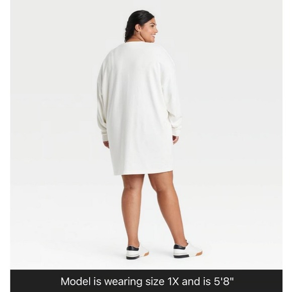 Grayson Threads Women's XL Skull Crew Neck Long Sleeve Graphic Sweatshirt Dress - Picture 3 of 8